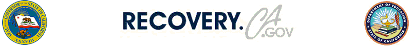 CA Governor and CDE Recovery Header